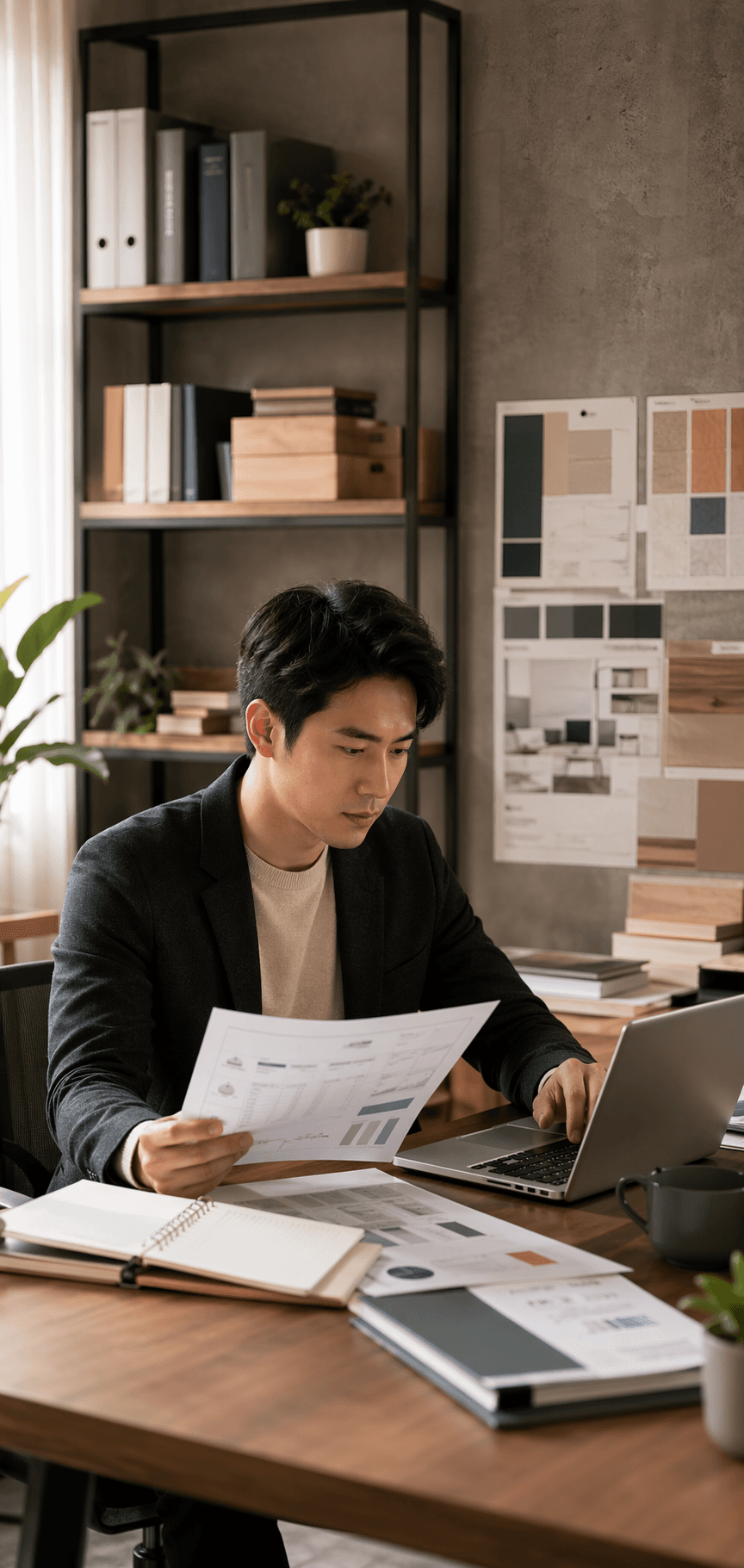 团队在会议室中查看线索看板和客户咨询信息